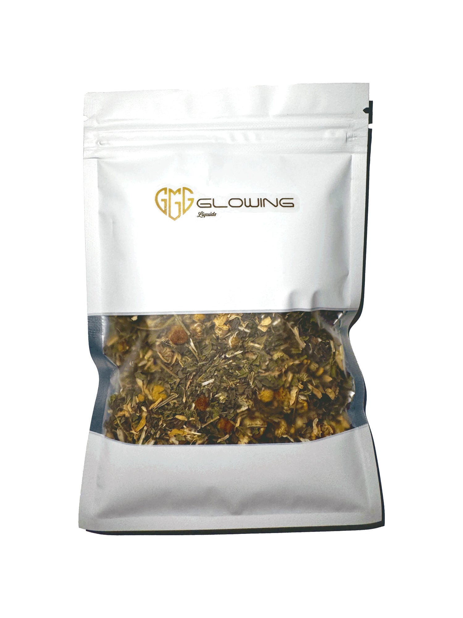 Bolsa de té Glowing Liquids, mostrando su envase cuidadosamente diseñado para mantener la frescura y calidad del té