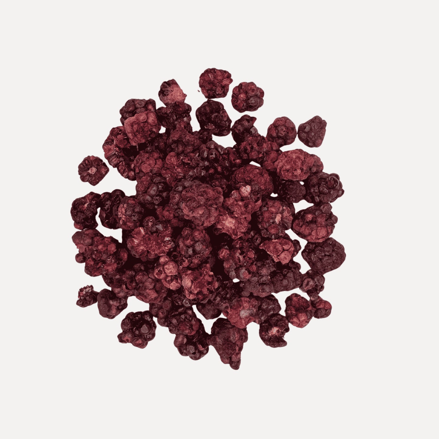 Polvo de fruta liofilizada de mora, una opción natural y nutritiva para añadir a batidos, smoothies y más
