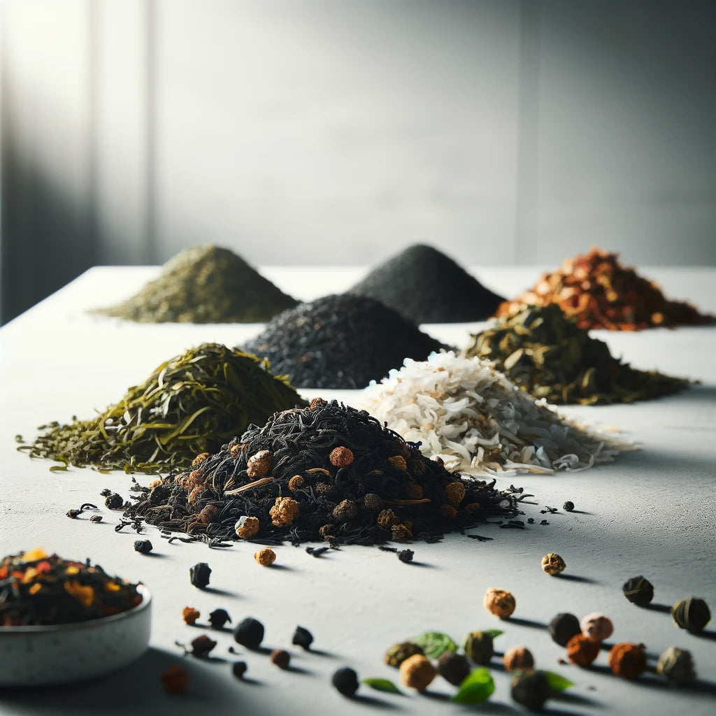 Pack de degustación con varios tipos de tés en presentación variada, ideal para vivir una experiencia única de sabor.