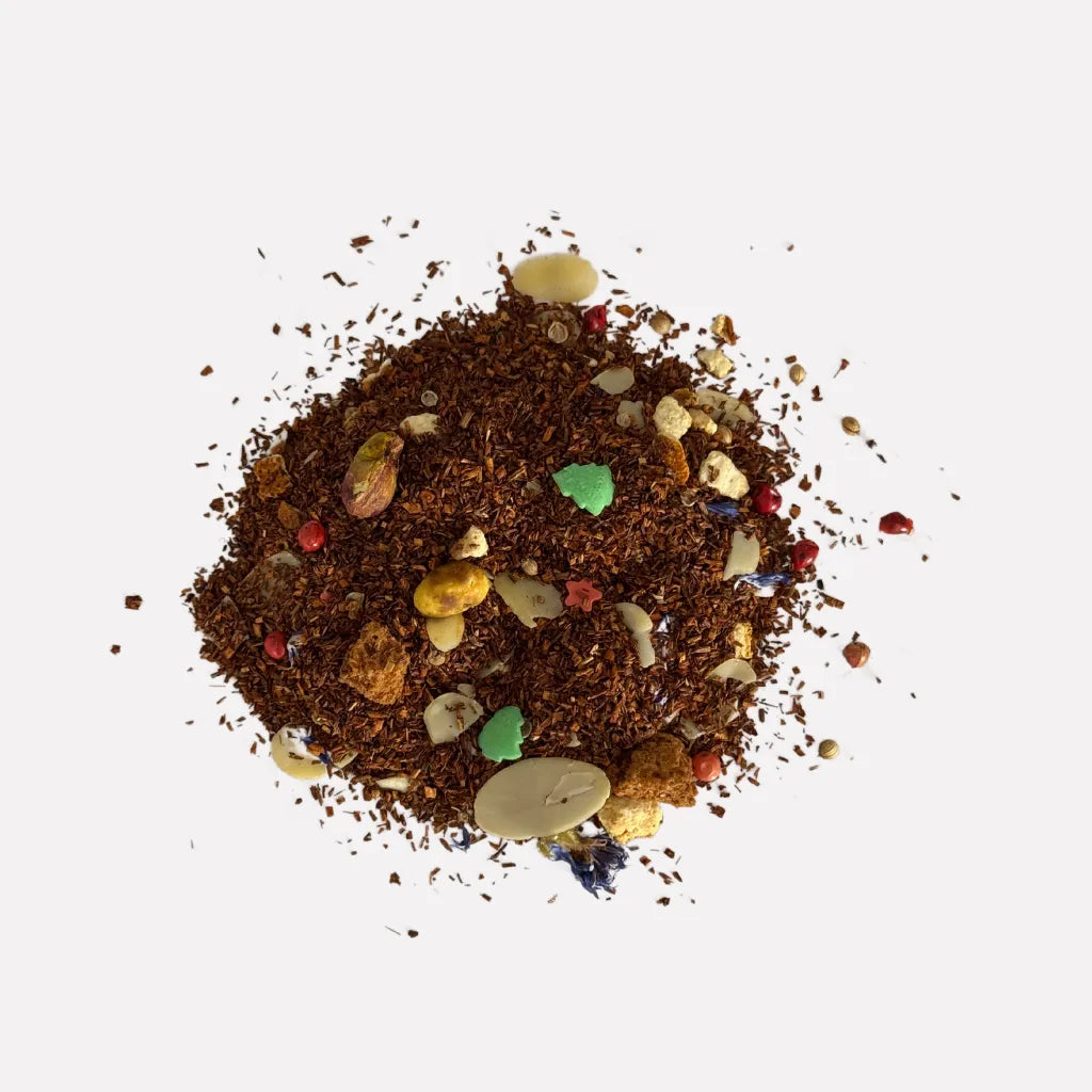 Winter Wonderland, infusión reconfortante con rooibos, almendra, pistacho y un toque especiado para el invierno